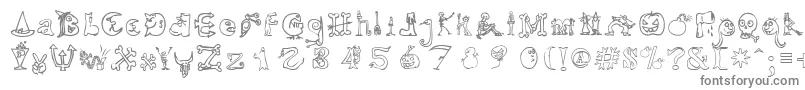 Fonte HalloweenUnregistered – fontes cinzentas