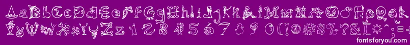 En savoir plus sur la police HalloweenUnregistered Police HalloweenUnregistered – polices blanches sur fond violet