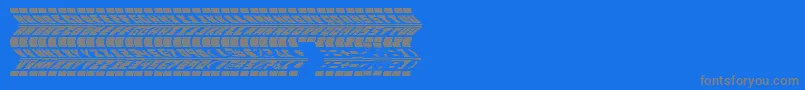 RenaultTyreTypeUrban Font – Gray Fonts on Blue Background