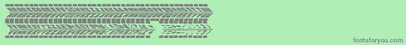 RenaultTyreTypeUrban Font – Gray Fonts on Green Background