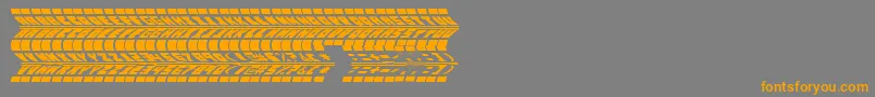 Шрифт RenaultTyreTypeUrban – оранжевые шрифты на сером фоне