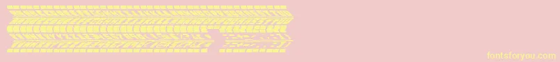 RenaultTyreTypeUrban Font – Yellow Fonts on Pink Background
