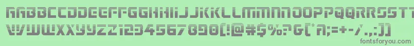 Legiosabinahalf Font – Gray Fonts on Green Background