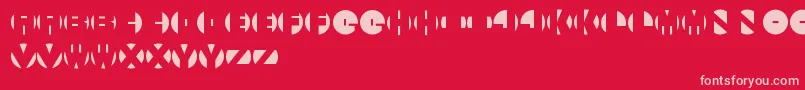 SecretBooze Font – Pink Fonts on Red Background