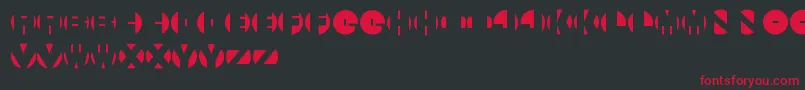 SecretBooze Font – Red Fonts on Black Background
