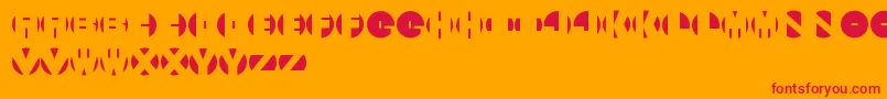 SecretBooze Font – Red Fonts on Orange Background