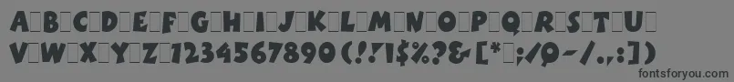 BoinkLetPlain.1.0 Font – Black Fonts on Gray Background