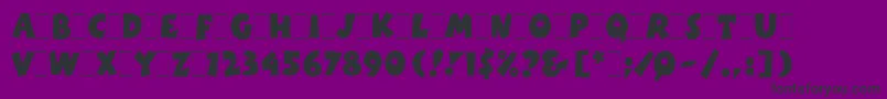 BoinkLetPlain.1.0 Font – Black Fonts on Purple Background
