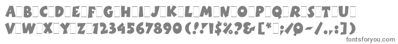 BoinkLetPlain.1.0 Font – Gray Fonts on White Background