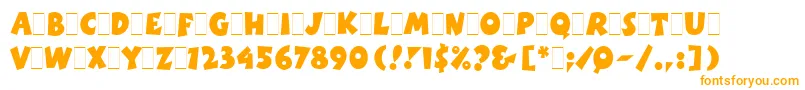BoinkLetPlain.1.0 Font – Orange Fonts on White Background