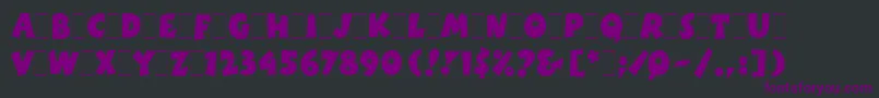 BoinkLetPlain.1.0 Font – Purple Fonts on Black Background