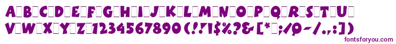 BoinkLetPlain.1.0 Font – Purple Fonts on White Background