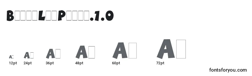 BoinkLetPlain.1.0 Font Sizes
