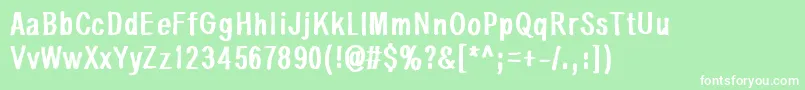 SomethingInTheAir Font – White Fonts on Green Background