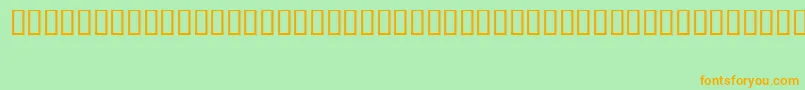 FizzoMedium-Schriftart – Orangefarbene Schriften auf grünem Hintergrund