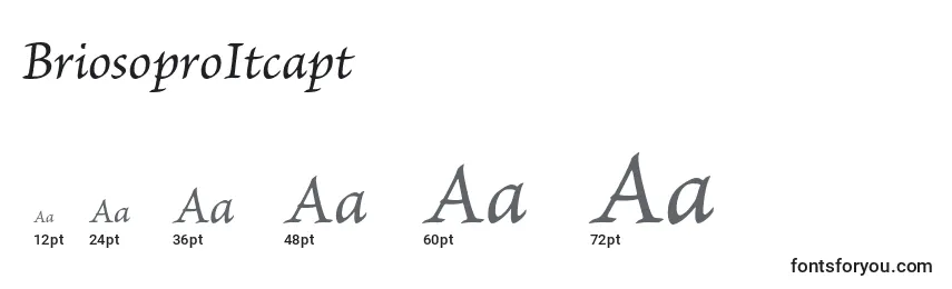 BriosoproItcapt Font Sizes