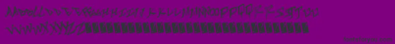 Tableshank Font – Black Fonts on Purple Background