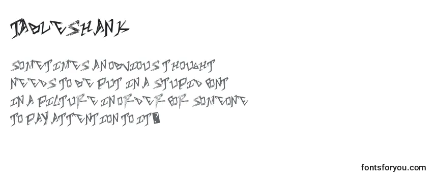 Tableshank Font