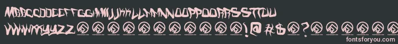 Fmcreepmode Font – Pink Fonts on Black Background