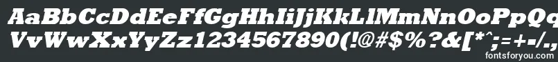 Шрифт Rockneyextrabold ffy – белые шрифты на чёрном фоне