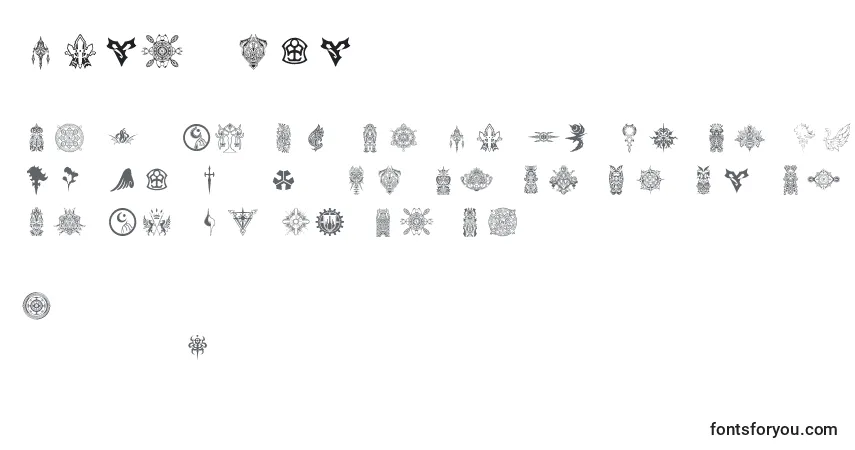 Czcionka Ffsymbols – alfabet, cyfry, specjalne znaki