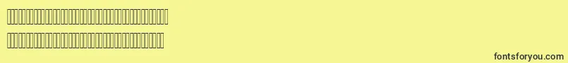NazaninLatinFiguresBold Font – Black Fonts on Yellow Background