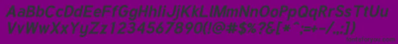 Police TuffyBoldItalic – polices noires sur fond violet