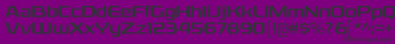 RexliargRegular Font – Black Fonts on Purple Background