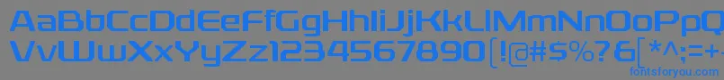 Шрифт RexliargRegular – синие шрифты на сером фоне