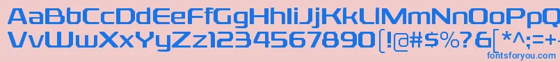 Шрифт RexliargRegular – синие шрифты на розовом фоне