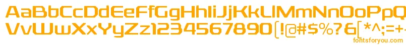 RexliargRegular Font – Orange Fonts on White Background