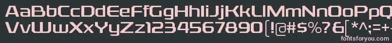 RexliargRegular Font – Pink Fonts on Black Background