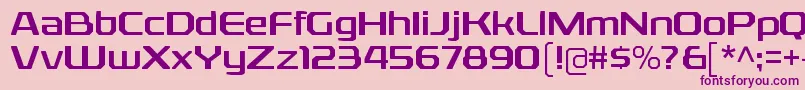 RexliargRegular Font – Purple Fonts on Pink Background