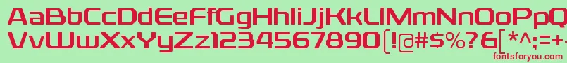 RexliargRegular Font – Red Fonts on Green Background
