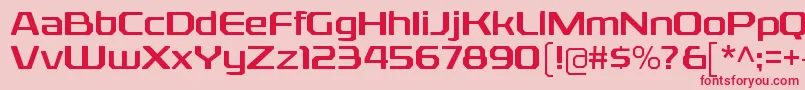 Шрифт RexliargRegular – красные шрифты на розовом фоне