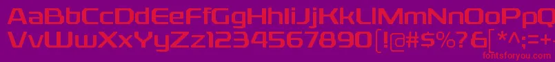 RexliargRegular Font – Red Fonts on Purple Background