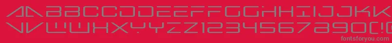 Bansheepilotexpand Font – Gray Fonts on Red Background