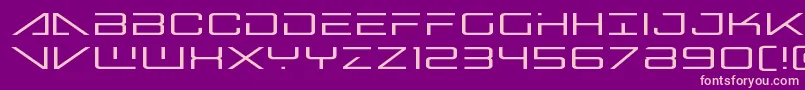 Bansheepilotexpand Font – Pink Fonts on Purple Background