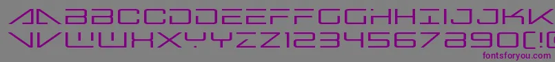Bansheepilotexpand Font – Purple Fonts on Gray Background