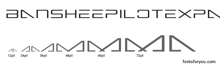 Bansheepilotexpand Font Sizes