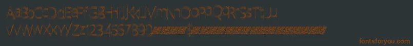 Quickfade Font – Brown Fonts on Black Background