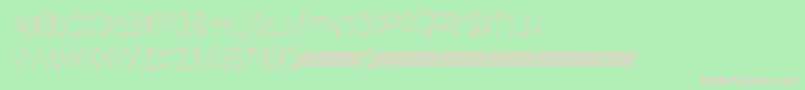 Quickfade Font – Pink Fonts on Green Background