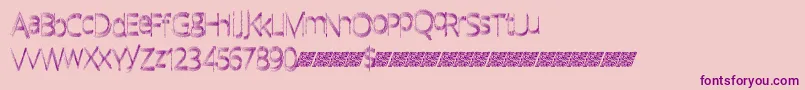 Quickfade Font – Purple Fonts on Pink Background