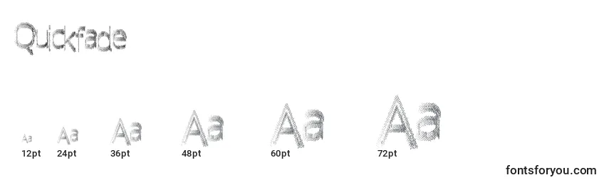 Quickfade Font Sizes