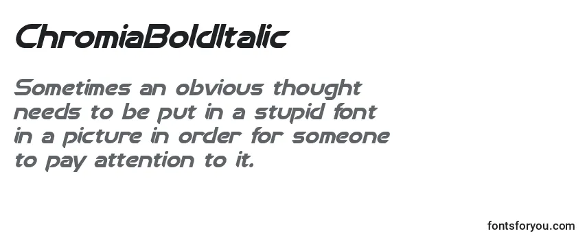 ChromiaBoldItalic-fontti