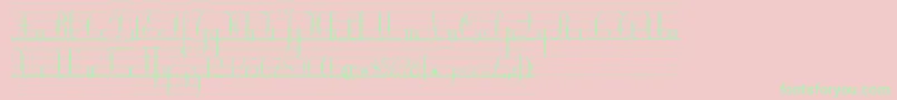 More about EcolierLignesCourt Font EcolierLignesCourt Font – Green Fonts on Pink Background