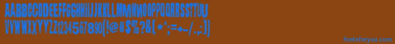 Lisätietoja Lugosi-fontista Lugosi-fontti – siniset fontit ruskealla taustalla