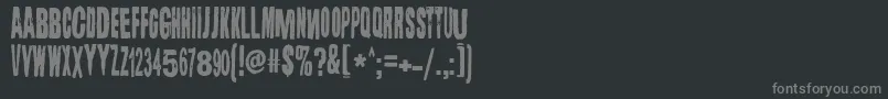 Lugosiフォントについての詳細 フォントLugosi – 黒い背景に灰色の文字