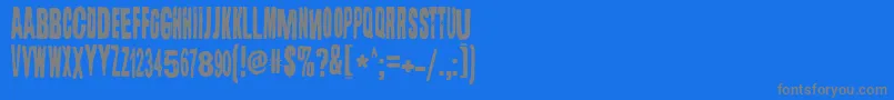 Подробнее о шрифте Lugosi Шрифт Lugosi – серые шрифты на синем фоне