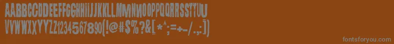 Подробнее о шрифте Lugosi Шрифт Lugosi – серые шрифты на коричневом фоне